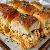 A tray of Spicy Buffalo Chicken Sliders.