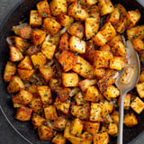 A bowl of crispy breakfast potatoes.